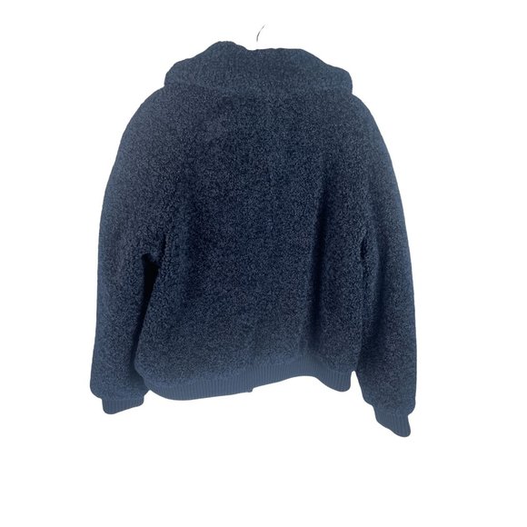 NWT Anthropologie Boden Teddy Bear Jacket Navy Size 14 - Picture 3 of 8